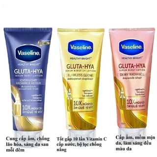 Sữa dưỡng thể Vaseline Healthy Bright Gluta HYA Serum Burst Lotion 10X Thái Lan 330ml