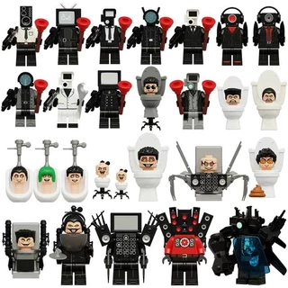 Tương thích với Lego Toilet Man và Monitor Titan Đồ chơi Khối xây dựng Trọn bộ Mô hình Minifigures 5 ký sinh trùng