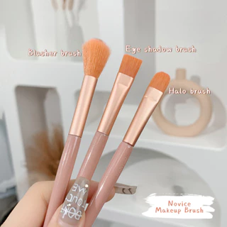 Bộ 3 Cọ Trang Điểm Cho Người Mới Trang Điểm Phấn Má Hồng Bàn Chải Phấn Mắt Highlighter Nền Bàn Chải Mỹ Phẩm Làm Đẹp Trang Điểm Dụng Cụ