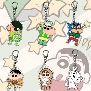 Crayon shin-chan anime cartoon acrylic keychain mặt dây chuyền móc khóa dễ thương