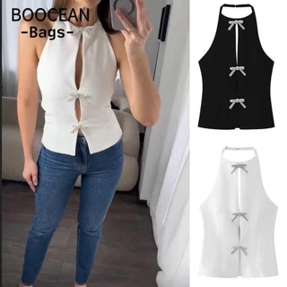 Áo Vest dây đeo, Áo khoác ngoài không tay gợi cảm, Bán chạy Áo khoác ngoài mỏng dệt kim cổ Crop Top Lady