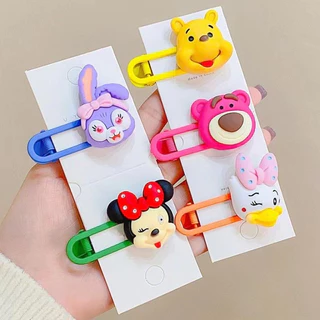 Set 5 Kẹp Tóc Cho Bé Gái Mặt Nhân Vật Hoạt Hình Siêu Cute