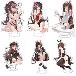 Mô hình Standee Anime Genshin Impact uwu xux Game Acrylic Hutao Phụ kiện trang trí để bàn góc học tập