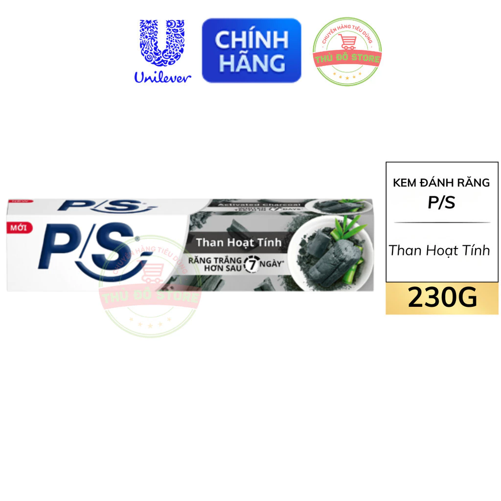 Kem Đánh Răng PS Than Hoạt Tính - Tuýp 230G