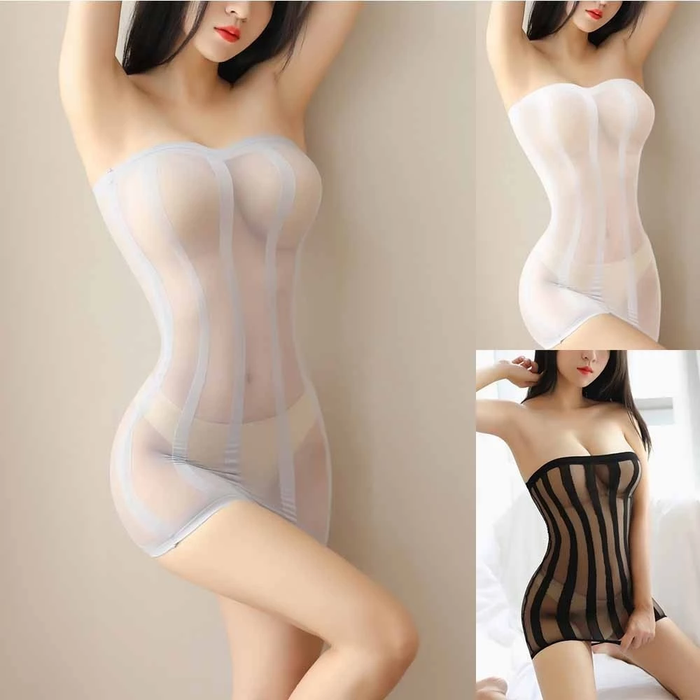 Quần Lót Vớ Sọc Váy Bodycon Ngực Clubwear Đảng Hông