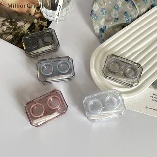 Mlg Clear Mini Contact Lens Case Có Gương Du Lịch Bộ Mắt Di Động Ống Kính Tiếp Xúc Ngâm Hộp Bảo Quản Đơn Giản Quà Tặng Unisex JR