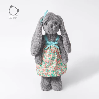 [Cash Commodity and Quick Delivery] New Gray Fairy Rabbit Plush Doll Children Sleep Companion Comfort Toy Girlfriend Birthday Present 3ome