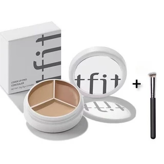 Tfit Three-Color Concealer Concealer Plate Liquid Female Spot Covering Acne Marks Waterproof Sweatproof Tear Groove Female Brightening Dark Circles SYVE