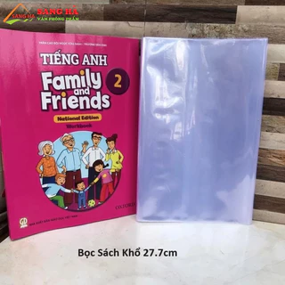 (10 Cái) Bìa bao sách giáo khoa khổ 26.7cm, 27.7cm, 28.2cm Loại không In