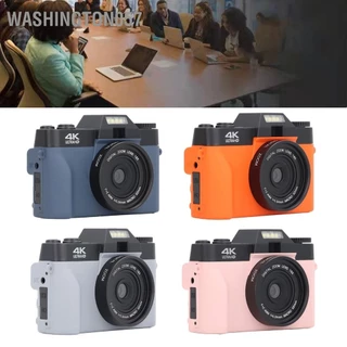 Washington057 Máy Ảnh Kỹ Thuật Số 4K Để Chụp Video Tự Động Lấy Nét Chống Rung 48MP Vlogging Camera 3in Màn Hình Lật 180 Độ 16X zoom Du Lịch