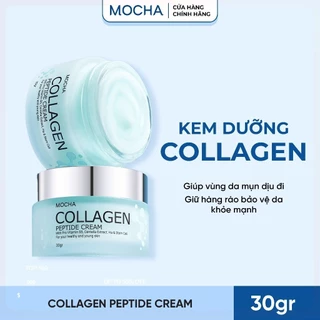 Kem Dưỡng Collagen Peptide Cream Mocha 30gr Cấp Ẩm Và Làm Dịu Da