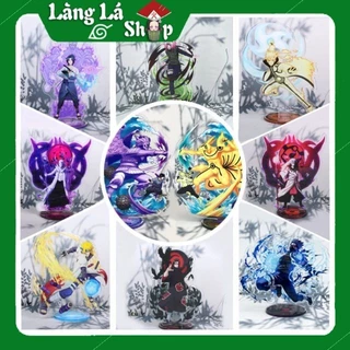 Tượng Mica Standee anime/manga Naruto - Nhựa Cứng Acrylic In nhiều chi tiết sắc nét có bảng tên nhân vật