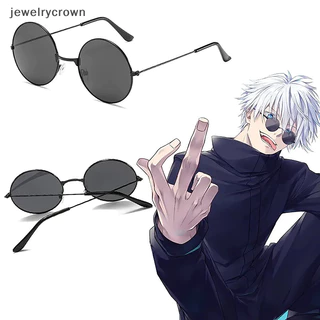 [Jewelrycrown] Kính Tròn Thời Trang Anime Cosplay Kính Đen Kính Mắt Kính Mát Tiệc Chất Lượng Cao Nam Nữ Chống Đỡ Phụ Kiện Boutique