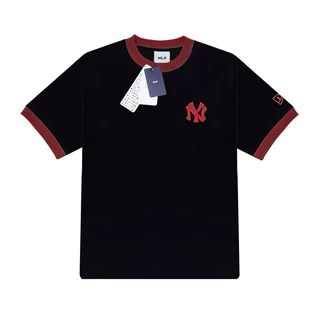 Áo Thun MLB , Áo Thun Form Rộng Tay Lỡ Thêu Chữ NY Vải Cotton Dày Dặn Cao Cấp