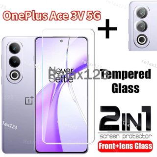 2in1 Bảo Vệ Toàn Màn Hình Kính Cường Lực Cho OnePlus Ace 3V 5G OnePlusAce3V OnePlusAce 3V 3 V 2024 Vỏ Phim Cường Lực HD Trong Suốt Phim Bảo Vệ Ống Kính