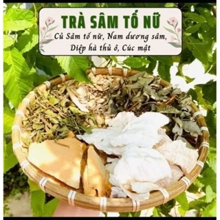 Lá Nam Sâm Tố Nữ (4 vị củ sâm tố nữ, hà thủ ô, cúc mật, nam dương sâm)_15 gói chia sãn