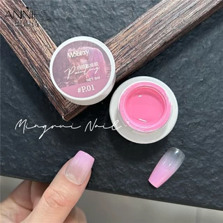 ♕ Mobray Patting Nail Polish Gel gradient Blush Macaron Color Đóng hộp Keo trị liệu bằng ánh sáng Xuân Hè Nail Art Làm móng tay cho Nail Shop 5ml 30 kiểu dáng NỘI THẤT