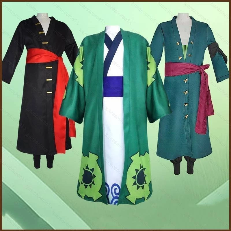 Squar1 One Piece Roronoa Zoro áo choàng cosplay vải trang phục tiệc Halloween