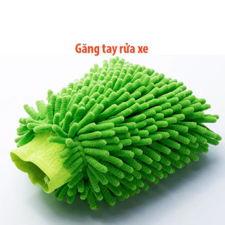 Găng tay rửa xe siêu mềm thực tế Rửa xe lau xe đôi mặt Chenille găng tay Coral Buggy giẻ sang trọng dày fleece găng tay công cụ rửa xe