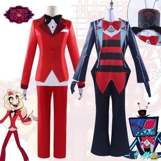 Hazbin Hotel Charlie Morningstar Vox Cosplay Costume Anime Game Suit Halloween Costumes