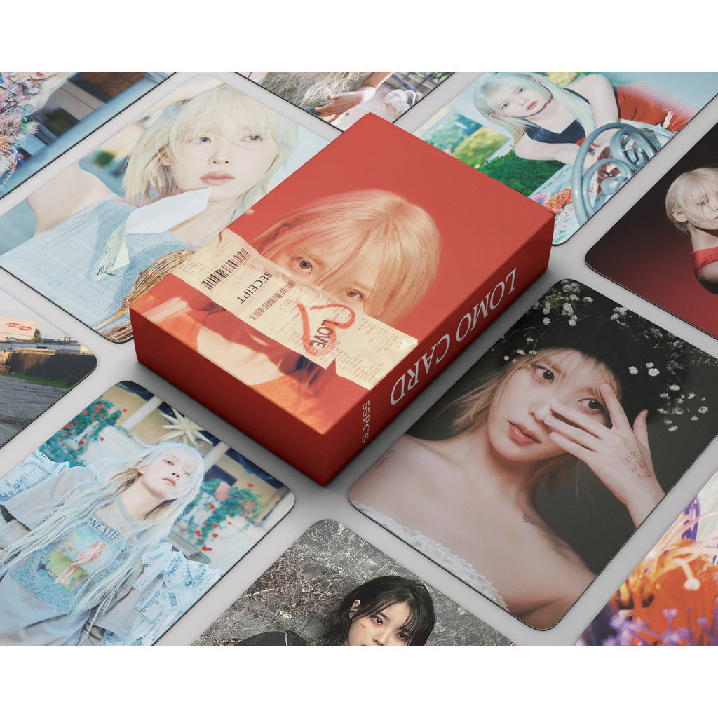 50-55pcs/box IU Photocards Laser Holographic Lomo Cards Kpop Hologram Postcards On Sale JY