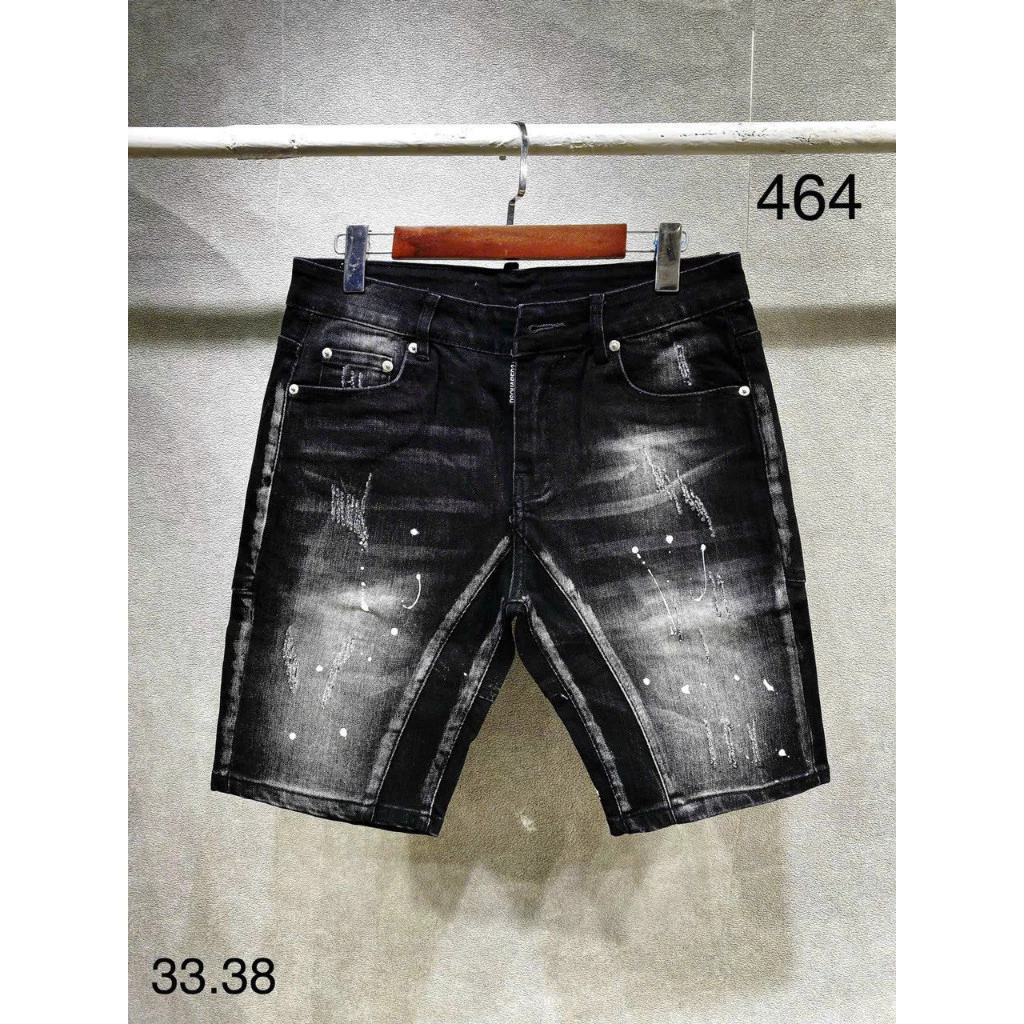 Quần short jean nam vải denim chất bò dày rách form họa tiết nhẹ đẹp mẫu mới trẻ trung cao cấp -MENSWEAR
