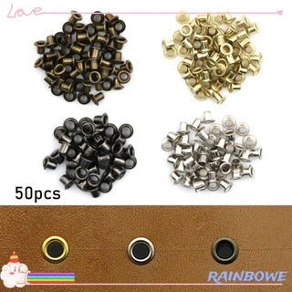 Bộ 50 khoen nhỏ bằng kim loại 1.5/ 2.0/ 2.5mm nhiều màu dùng làm đồ thủ công cho búp bê