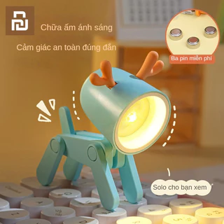 Xiaomi Youpin Đèn led mini hình cún, hươu để bàn nhiều màu sắc chiếu sáng làm đèn trang trí có thể cử động xinh xắn dễ thương Đèn led