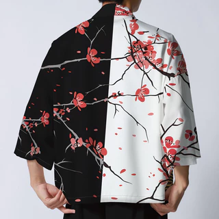 Unisex Mùa Hè Kimono Cho Nam Nhật Bản Dạo Phố samurai Trang Phục Quần Áo Mỏng Áo Nam