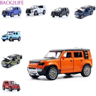 Back2life Xe địa hình hợp kim mô phỏng, 4 cửa có thể mở 1 / 36 Lexus Lx570 Bức tượng nhỏ thu nhỏ, trang trí bánh Retro Đồ chơi mô hình xe Mini tinh tế Đồ chơi giáo dục