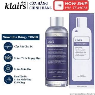 Nước hoa hồng không mùi dear klairs dưỡng ẩm da và làm mềm da supple preparation unscented [ Chính Hãng 100% ]