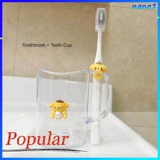 Hoạt Hình Sanrio Trẻ Em Cốc Rửa Kuromi Cinnamoroll Kawaii Dễ Thương Nhựa Rửa Cốc Trong Suốt Nước súc Miệng Cốc Bàn Chải Đánh Răng Lưu Trữ Cung Cấp