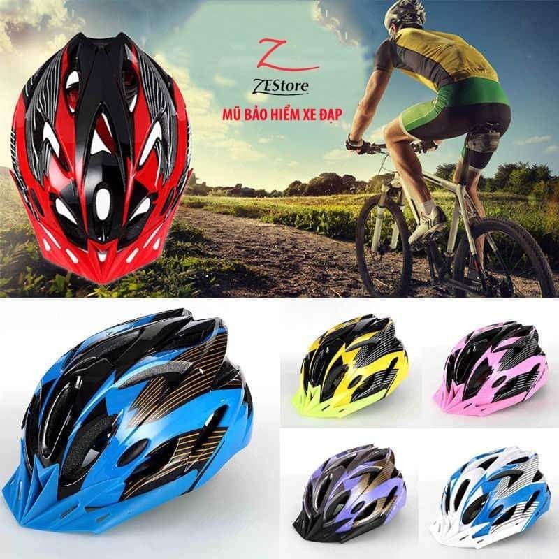 Mũ bảo hiểm xe đạp thể thao siêu nhẹ an toàn chịu lực bền bỉ