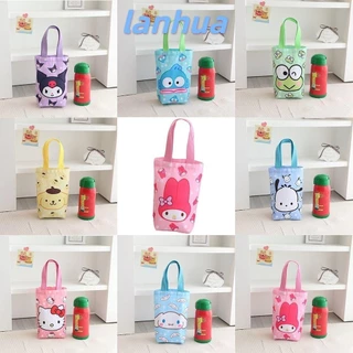 Túi xách hoạt hình LANHUA, Túi vải Mini Tote nhỏ Kuromi, Hộp cơm trưa dành cho học sinh Mini Túi đựng chai nước hoạt hình HelloKitty