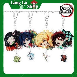 Móc khoá Mica anime Kimetsu No Yaiba Treo nhân vật (Loại 3 - Main) - Nhựa Cứng Acrylic In 2 mặt sắc nét ( ảnh thật )