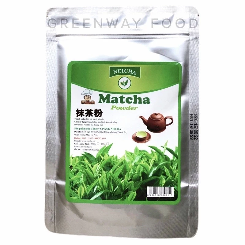 Bột trà xanh matcha Neicha túi 100gr