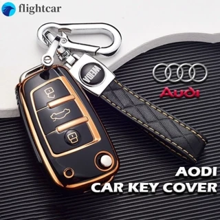 (Ft) Audi A1 A4 A7 A8 A3 A5 Q3 Q5 A6 C5 C6 A4 S6 Chrome Reflection TPU Chìa Khóa Xe Ô Tô Vỏ Bảo Vệ Chìa Khóa Chìa Khóa Lật