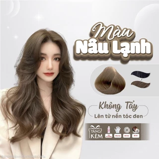 Thuốc nhuộm nâu lạnh kèm bộ dụng cụ nhuộm tóc tại nhà