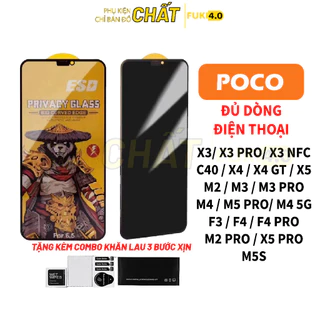 Kính cường lực POCO chống nhìn trộm C40 X3 M3 X2 X3 NFC M2 M3 C3 M4 F3 F4 X4 M4 PRO X4 GT F4 GT M4 5G M5s X5