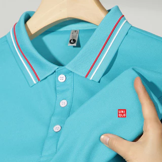 2024 Mới UNIQLO Nam Casaul Áo Sơ Mi POLO Size Lớn POLO Tee Hợp Thời Trang