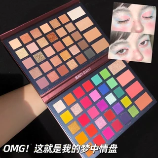 Beauty glazed 68 Màu Phấn Mắt Bảng Trang Điểm Nghệ Sĩ Chuyên Dụng Blush Contouring All-in-One Palette Stage Makeup Make