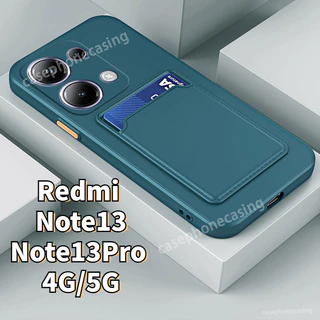 Ốp Điện Thoại Silicon Mềm Dạng Ví Đựng Thẻ Cho Xiaomi Redmi Note 13 Pro Plus Note13 4G Note13Pro Note13ProPlus 5G 2024
