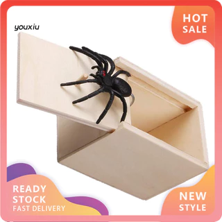 Yx Gỗ Prank Box Giả Lừa Đồ Chơi Gỗ Mô Phỏng Nhện Hộp Cho Các Bữa Tiệc