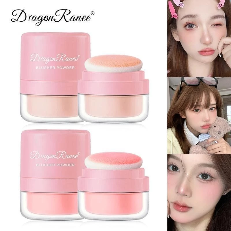 Lazy Cushion Blushing Lomadic Rouge Powder Trang điểm khỏa thân Da nhẹ Ducky Mushroom Head Rouge Powder