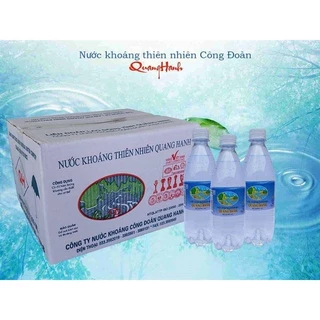 {Giá Sỉ] 1 thùng Nước khoáng quang hanh có ga - nước khoáng mặn thùng 20 chai