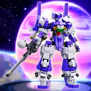 Tương thích với Lego Hợp Thời Trang Quốc Gia Mecha Khối Xây Dựng Qizhile Lắp Ráp Đồ Chơi Khớp Di Chuyển Mô Hình Trang Trí Robot Giáo Dục