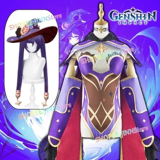 - Jinn - XS-3XL Mondstadt Mona Cosplay Game GENSHIN IMPACT Trang Phục Hóa Trang Tóc Giả Phụ Kiện Trọn Bộ Anime Đảng Carnival Trang Phục