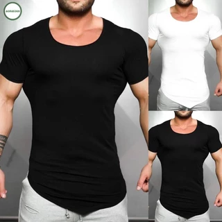 New Coming~Mens T-Shirts Activewear Bodybuilding Casual Irregular Muscle Pullover#Home Essentialses