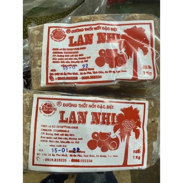 đường thốt nốt lan nhi 1kg chuẩn xịn đường ngon