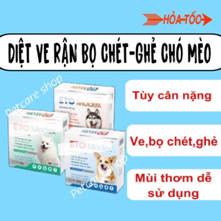 Viên ETO Modex diệt ve, rận, ghẻ chó mèo